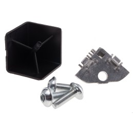 1 pcs - RS PRO M8 Angle Bracket Connecting Component, Strut Profile 40 mm, Groove Size 8mm