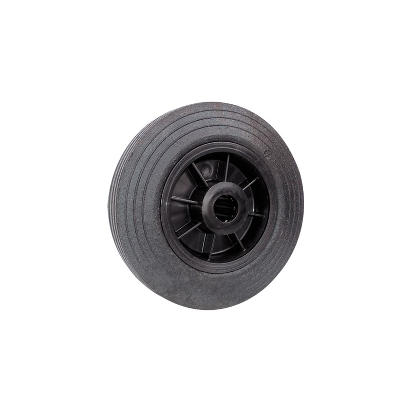 1 pcs - Guitel Hervieu Black Rubber Abrasion Resistant Trolley Wheel, 250kg