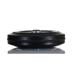 1 pcs - Tente Black Rubber Corrosion Resistant Trolley Wheel, 410kg