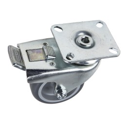 1 pcs - Tente Braked Swivel Castor Wheel, 80kg Capacity, 75mm Wheel