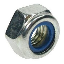 1 Bag of 5 - RS PRO, Bright Zinc Plated Steel Locking Nut, DIN 985, M24