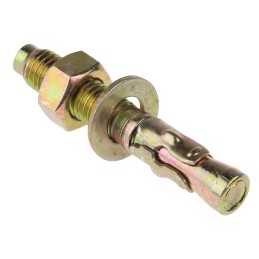 1 Bag of 5 - RS PRO Carbon Steel Anchor Bolt M12 x 80mm, 12mm Fixing Hole