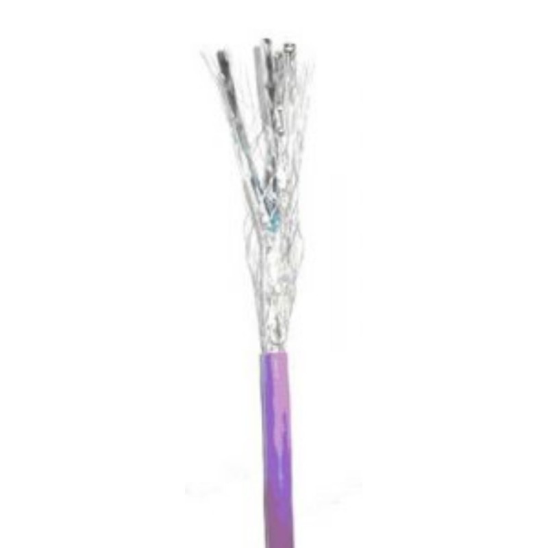 1 pcs - Molex Premise Networks Cat6a Ethernet Cable, S/FTP, Purple, 500m