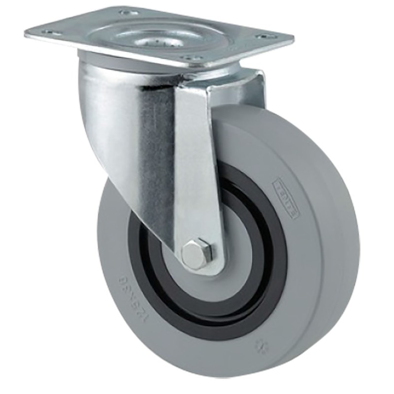 1 pcs - Tente Swivel Castor Wheel, 400kg Capacity, 125mm Wheel
