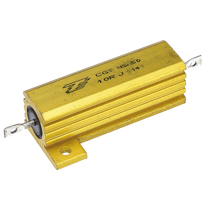100 pcs - TE Connectivity, 10Ω 50W Wire Wound Chassis Mount Resistor HSA5010RJ ±5%