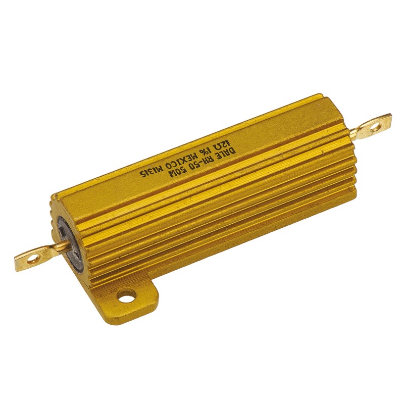 100 pcs - Vishay, 12Ω 50W Wire Wound Chassis Mount Resistor RH05012R00FE02 ±1%