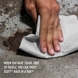 8 pcs - Kimberly Clark Scott Rags In A Box Wet & Dry Industrial Wipes, Box of 1600