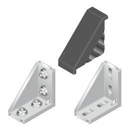 1 pcs - Bosch Rexroth M8 Angle Bracket Connecting Component, Strut Profile 45 mm, Groove Size 10mm