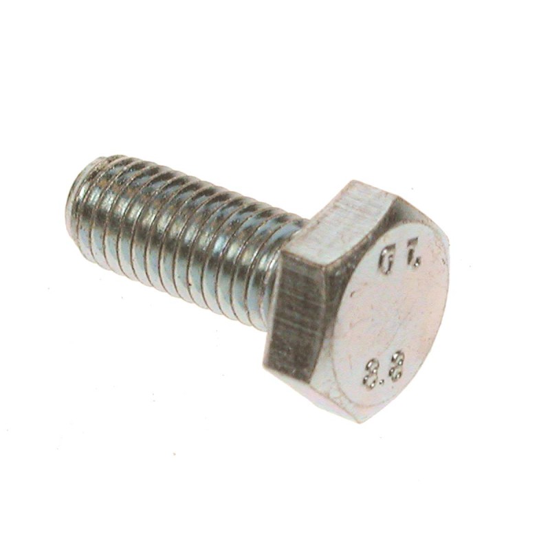 1 Bag of 5 - Clear Passivated Zinc Plated Steel Hex, Hex Bolt, M24 x 90mm