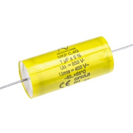 100 pcs - KEMET C4G Metallised Polypropylene Film Capacitor, 850V dc, ±5%, 1μF, Through Hole