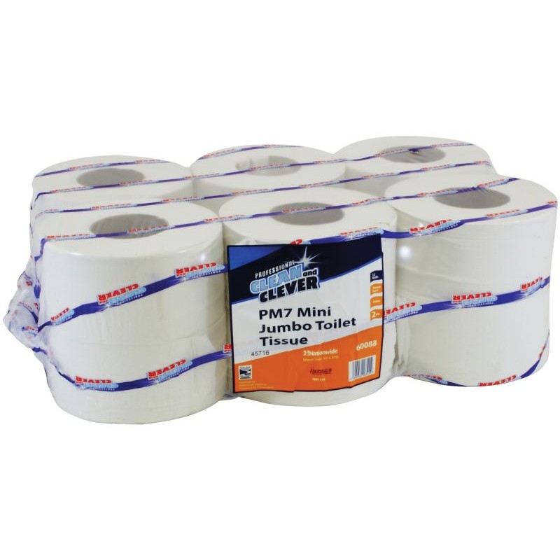 1 Reel of 12 - Northwood Hygiene 12 rolls of 405 Sheets Toilet Roll, 2 ply