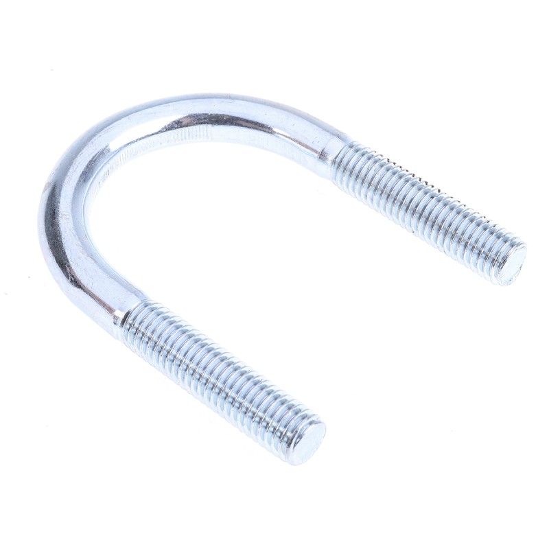 1 Bag of 5 - M10 45mm Bright Zinc Plated Steel Round U-Bolt