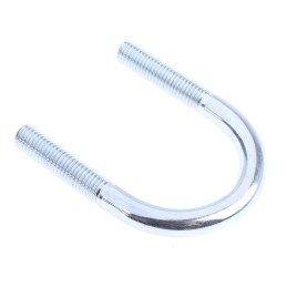 1 Bag of 5 - M10 45mm Bright Zinc Plated Steel Round U-Bolt