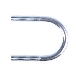 1 Bag of 5 - M10 45mm Bright Zinc Plated Steel Round U-Bolt