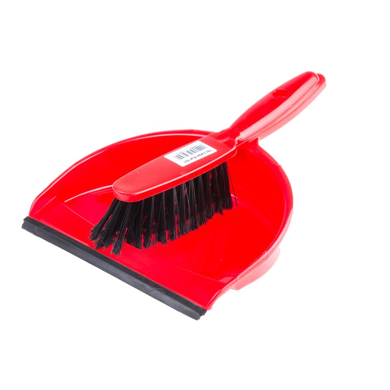1 Set - RS PRO Red Dustpan & Brush for Dust with brush included