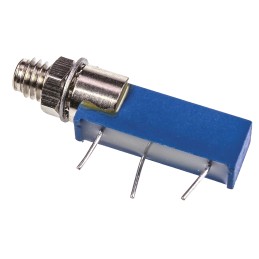 100 pcs - 50kΩ, Panel Mount, Through Hole Trimmer Potentiometer 0.5W Side Adjust Vishay, 43P