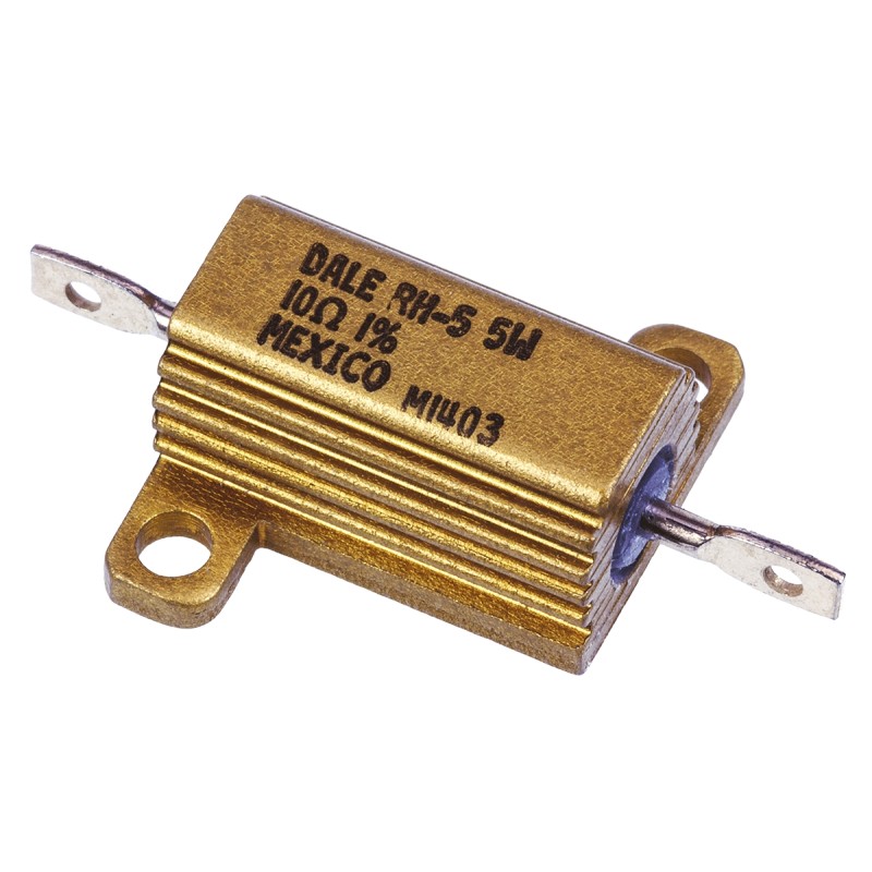 100 pcs - Vishay, 10Ω 7.5W Wire Wound Chassis Mount Resistor RH00510R00FE02 ±1%
