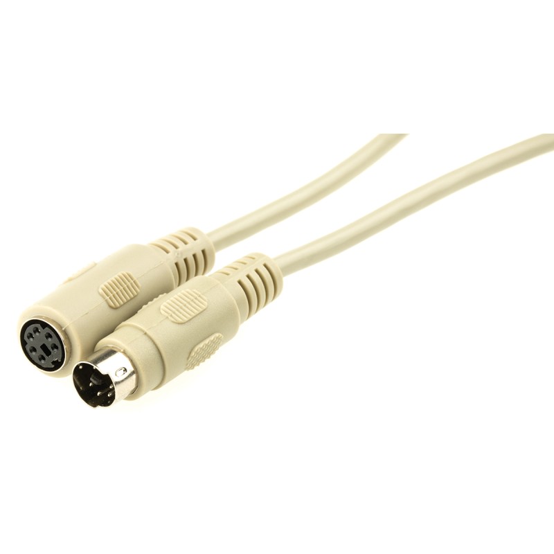 1 pcs - Roline Male PS/2 to Female PS/2, Cable 10m