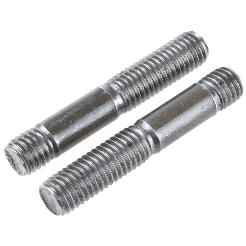 1 Bag of 5 - RS PRO Plain Steel Threaded Rod, M10, 50mm