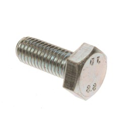 1 Bag of 5 - Clear Passivated Zinc Plated Steel Hex, Hex Bolt, M24 x 100mm