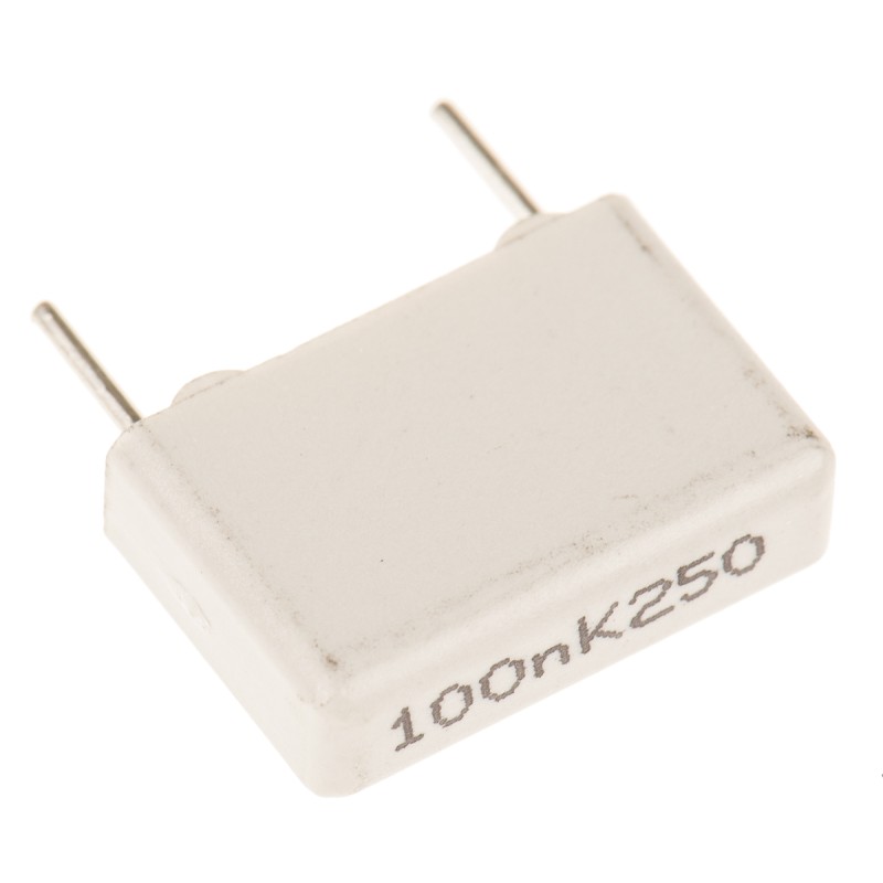 1000 pcs - KEMET MMK Polyester Film Capacitor, 160 V ac, 250 V dc, ±10%, 100nF, Through Hole