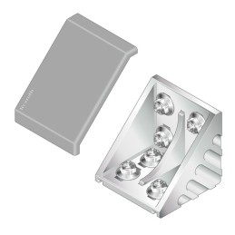 1 pcs - Bosch Rexroth M8 Angle Bracket Connecting Component, Strut Profile 80 mm, Groove Size 10mm