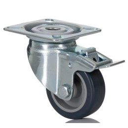 1 pcs - Tente Braked Swivel Castor Wheel, 40kg Capacity, 50mm Wheel