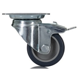 1 pcs - Tente Braked Swivel Castor Wheel, 40kg Capacity, 50mm Wheel