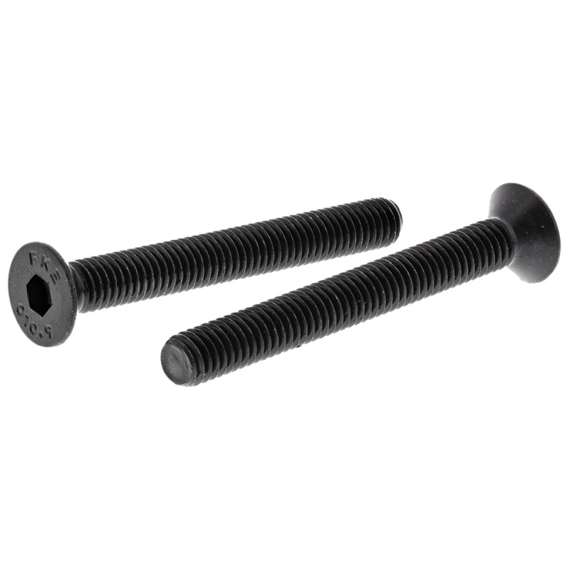 1 Bag of 50 - RS PRO Black, Self-Colour Steel Hex Socket Countersunk Screw, DIN 7991, M6 x 50mm