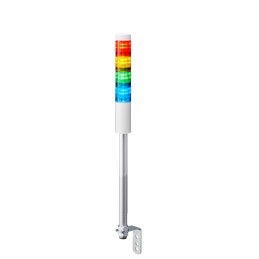1 pcs - Patlite LR4 Series Coloured Signal Tower, 4 Lights, 24 V dc, Pole Mount