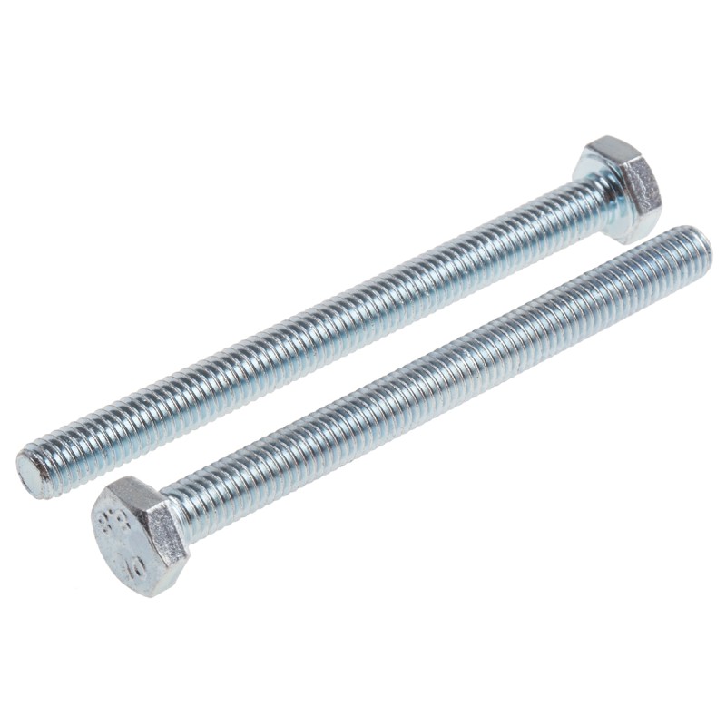 1 Bag of 50 - Zinc Plated Steel Hex, Hex Bolt, M6 x 70mm