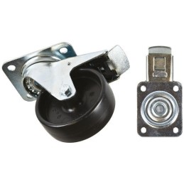 1 pcs - Tente Braked Swivel Castor Wheel, 150kg Capacity, 100mm Wheel