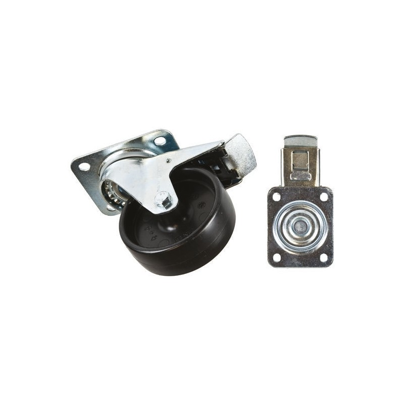 1 pcs - Tente Braked Swivel Castor Wheel, 150kg Capacity, 100mm Wheel