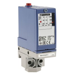 1 pcs - Telemecanique Sensors Pressure Sensor, 0.6bar Min, 10bar Max, Relay Output, Differential Reading