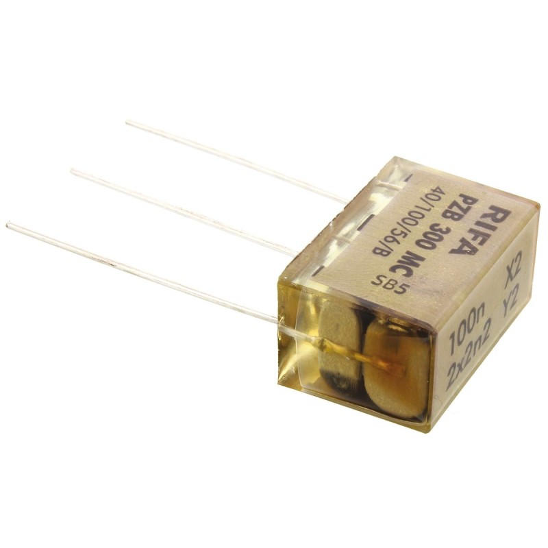 150 pcs - KEMET PZB300 Paper Capacitor, 275V ac, ±20%, 100nF, Through Hole