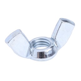 1 Bag of 50 - 36mm Bright Zinc Plated Steel Wingnut, M8