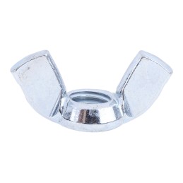 1 Bag of 50 - 36mm Bright Zinc Plated Steel Wingnut, M8