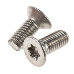 1 Bag of 50 - RS PRO Plain Countersunk Stainless Steel Tamper Proof Security Screw, M5 x 12mm
