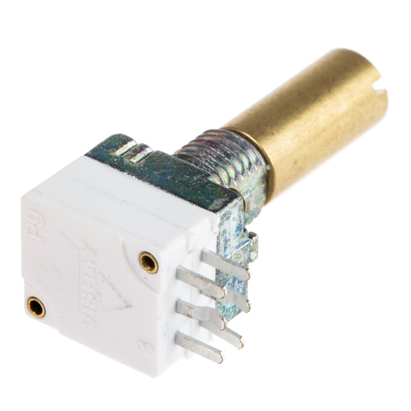 25 pcs - Vishay 10kΩ Rotary Potentiometer 2-Gang, Panel Mount (Through Hole), P9A2R100FISX1103ML