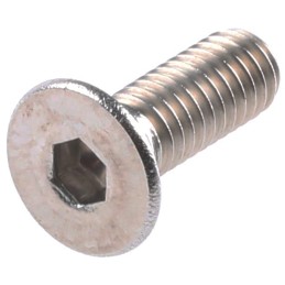1 Bag of 50 - RS PRO Plain Stainless Steel Hex Socket Countersunk Screw, DIN 7991, M4 x 8mm
