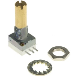 25 pcs - Vishay 1kΩ Rotary Potentiometer 1-Gang, Panel Mount (Through Hole), P9A1R100FISX1102MA