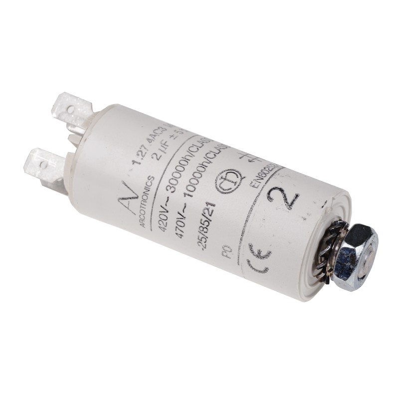 162 pcs - KEMET C27 Metallised Polypropylene Film Capacitor, 470V ac, ±5%, 2μF, Chassis Mount