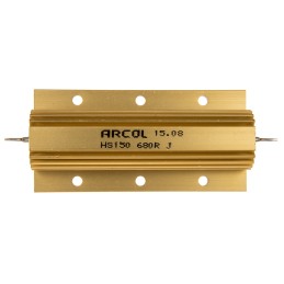 30 pcs - Arcol, 680Ω 150W Wire Wound Chassis Mount Resistor HS150 680R J ±5%