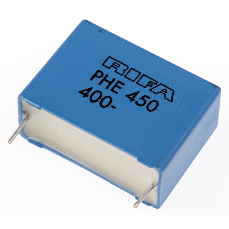 171 pcs - KEMET PHE450 Metallised Polypropylene Film Capacitor, 250 V ac, 400 V dc, ±5%, 1μF, Through Hole