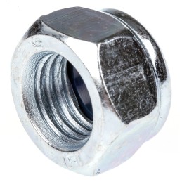 1 Bag of 50 - RS PRO, Bright Zinc Plated Steel Lock Nut, DIN 982, M16