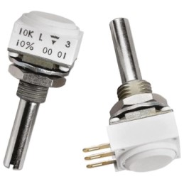 40 pcs - Vishay 50kΩ Rotary Potentiometer 2-Gang Panel Mount, P11L2V0FLSY00503KA