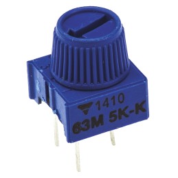 400 pcs - 5kΩ, Through Hole Trimmer Potentiometer 0.5W Top Adjust Vishay, 63M