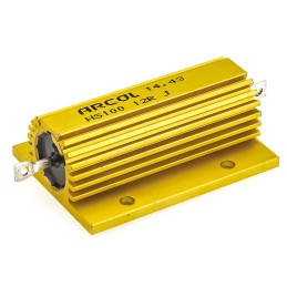 45 pcs - Arcol, 12Ω 100W Wire Wound Chassis Mount Resistor HS100 12R J ±5%