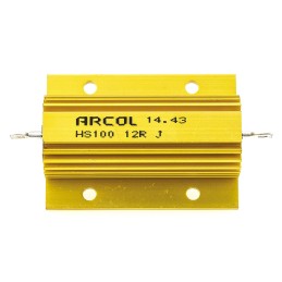 45 pcs - Arcol, 12Ω 100W Wire Wound Chassis Mount Resistor HS100 12R J ±5%