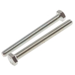 1 Bag of 50 - Zinc Plated Steel Hex, Hex Bolt, M6 x 65mm